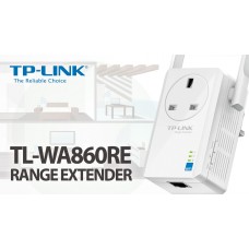 TP-LINK TL-WA860RE 300Mbps Wi-Fi Range Extender with AC Passthrough 